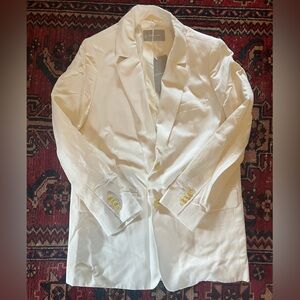 Everlane Cream Cotton Blazer